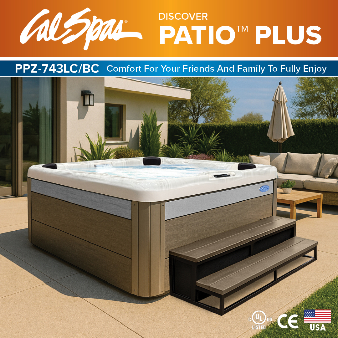 Calspas hot tub being used in a family setting - Suffolk